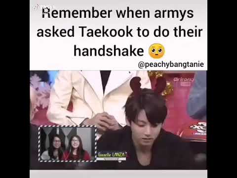 ||When ARMYS💜 Asked TAEKOOK To Do Their Handshake||