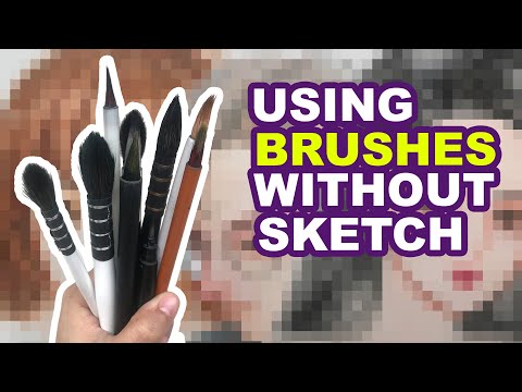 Drawing girls & boys without sketching - USING ONLY BRUSHES CHALLENGE | Huta Chan