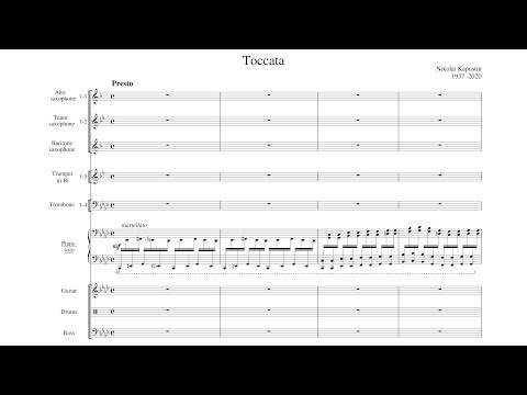 Nikolai Kapustin - Toccata, Op. 8 (1964) [Score-Video]