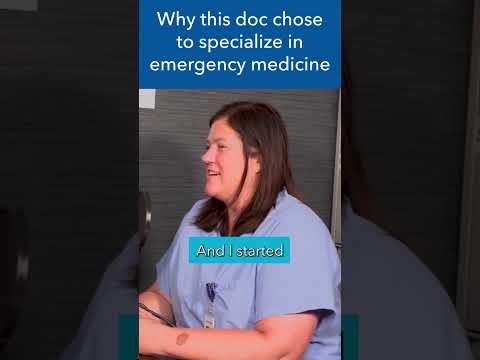 Why this doctor chose to specialize in emergency medicine #shorts