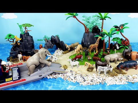 Island Dioramas and Playmobil Animals and Dino Figurines