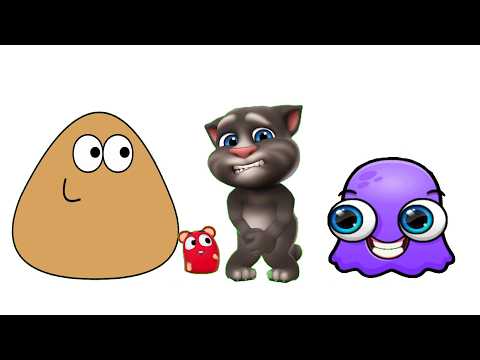 Pou y Moy encuentran un gatito - ¿Conoces a este gatito?. El gato Tom y sus amigos en español.