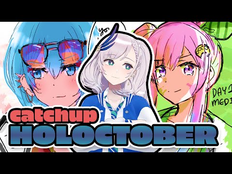 【Drawing】HOLOCTOBER CATCHUP【Pavolia Reine/hololiveID 2nd gen】