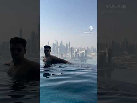 Bucket list ✅ Aura skypool Dubai, world’s largest 360 infinity pool #dubai #shorts