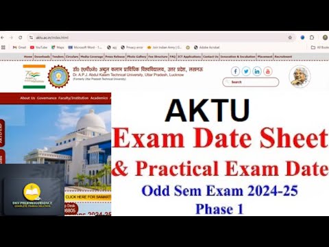 aktu exam form date sheet 2024 | aktu exam schedule 2024 | aktu exam date 2024 odd semester