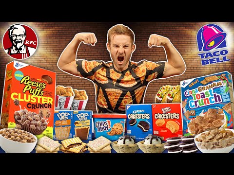 THE AMERICAN JUNK FOOD FACE OFF! (12,000+ Calorie Food Challenge)