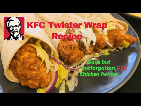 KFC Fried Chicken Twister Wrap  Recipe | How to make KFC Style Fried Chicken | Secret Chicken Recipe