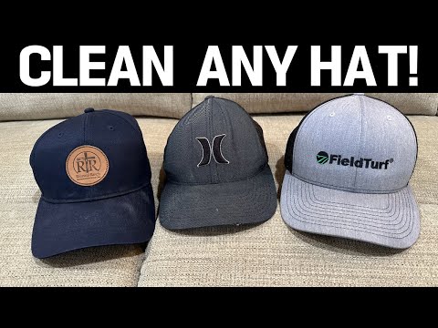 How to Clean Any HAT Without Ruining it!! || Sweat Stains & More!