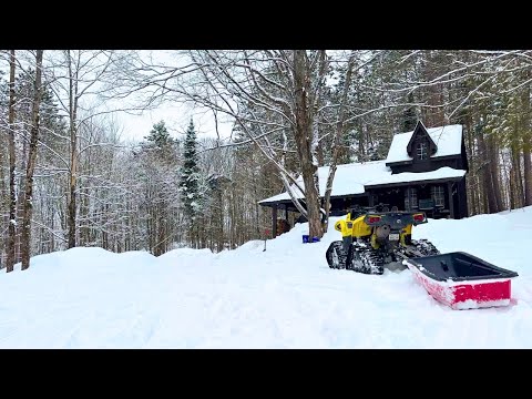 Maple Syrup Season At The Cabin 🍁| Collecting sap & Building An Evaporator