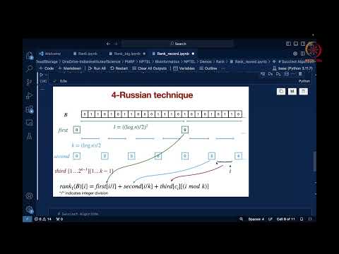 Lec 05 Demo for constructing rank data structure