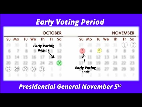 Early voting in Michigan's Nov. 5 General Election