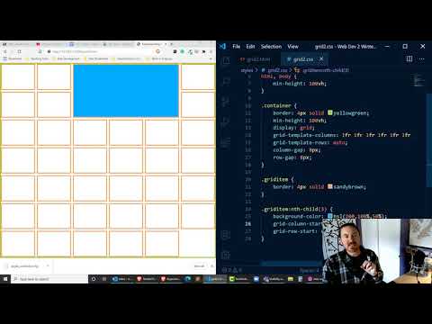 Work with CSS Grid Lines Using Grid Column Start and Grid Row Start