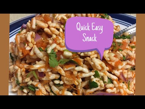 Puffed Rice (பொரி) | Tamil  quick snack recipe|spicy puffed rice