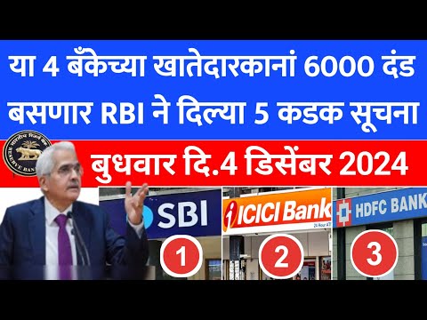 PNB Saving Account Minimum Balance & Charges 2024 | HDFC | ICICI | SBI | charges | 288