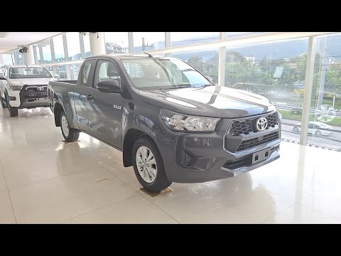 สวยเท่ซื้อรุ่นนี้แล้วสบายใจ พาชม 2024 Toyota Hilux Revo Z-Edition C-Cab 2.4 Entry AT สีเทา 7.19ส.