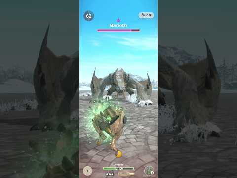 Monster hunter now - Barioth ⭐6 #gameandroid #mhnow #shortvideo #monsterhuntermobile #gunlance