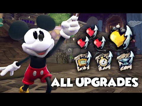 Epic Mickey Rebrushed - All Extra Health & Sketch Upgrade Locations