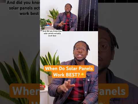 The BEST Weather for #SolarPanels #SolarEnergy #CommunitySolar