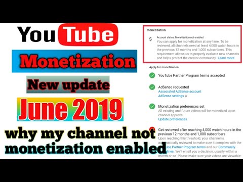 YouTube new monetization update June July 2019  under review