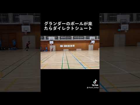 GK&フィニッシュのトレーニング【ジュニアサッカー練習メニュー】 #shorts