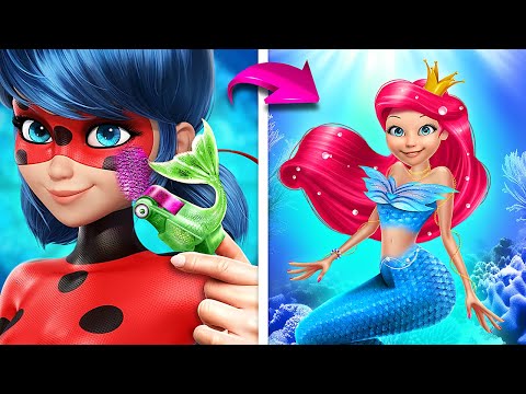 Extreme Makeover From Ladybug to Mermaid! Miraculous Ladybug Growing Up!