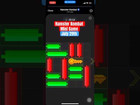 July 29 - Unlock Hamster Kombat mini game puzzle