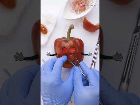 Paprika Heart Transplant - HE ALMOST DIED😢❤️ #fruitsurgery #heart #transplant