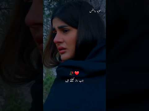 🥀 Jab raaz khulty hain best dialogue #status #hamzawrites #atifaslam #kubrakhan #shorts