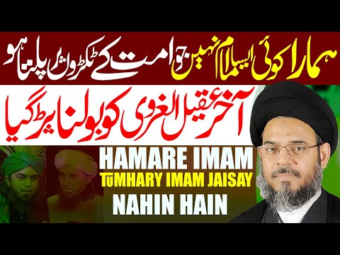 Hamara Koi Aisa Imam Nahin Jaise Tumhara Hai | Allama Syed Aqeel ul Gharavi