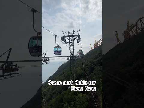 Cable Car Ride Hong Kong Ocean Park #travel #travelvlog #traveling #hongkong #asiatravel #trending