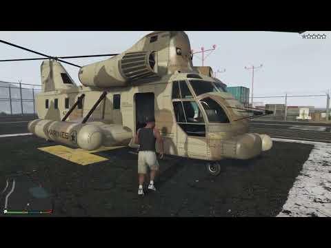 GTA V Story Mode - Steal Cargobob off-mission - Alternate method