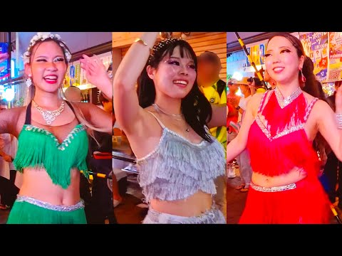 😈 samba in the shopping street No.４💓魅惑の眠らない夜魔女達👩‍🎓刺激過ぎる🔥猛烈❓❓猛烈な踊り💃 東京外国語大学 ブラジル研究会 🪄闇夜の街🌉商店街のサンバパレード