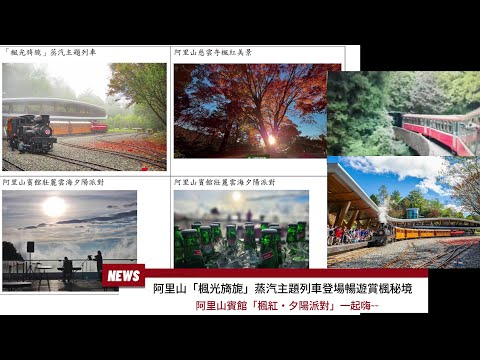 觀察者旅讀「楓光旖旎」蒸汽主題列車登場！秘境五奇美景楓紅、夕陽派對首選阿里山賓館