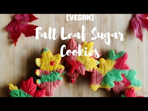 The Best Fall Leaf Sugar Cookies ( Vegan! )