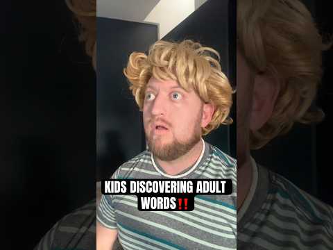 KIDS DISCOVERING ADULT WORDS #djhuntsofficial #comedyshorts #comedy #funny #funnyshorts #kidsbelike