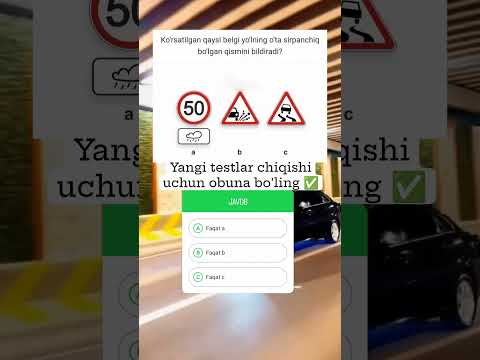 Yangi testlar chiqishi uchun obuna bo'ling ✅✈️