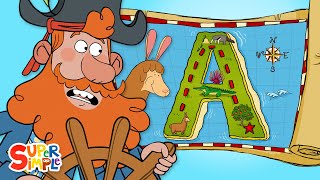 Alphabet Adventure on "A" Island | Captain Seasalt And The ABC Pirates | Educational Cartoon