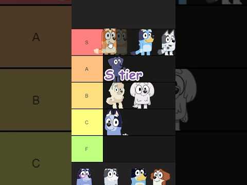 I MADE THE ULTIMATE BLUEY TIER LIST 😳