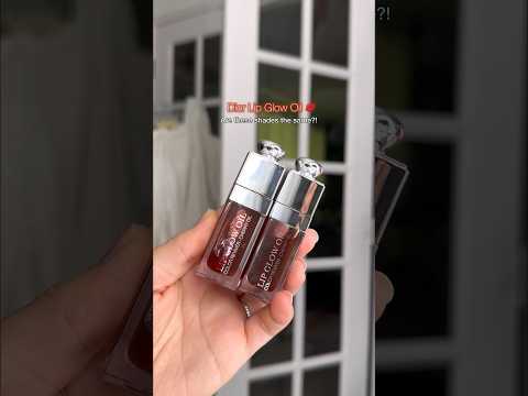 Comparing the New #Dior Lip Glow Oil 062 Bronzed Glow to 020 Mahogany #comparison #shorts #swatches