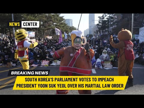 South Korea’s parliament votes to impeach President Yoon Suk Yeol over his martial law order