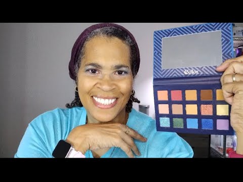 GRWM- Using Color Tropical 15 Color Eyeshadow Collection