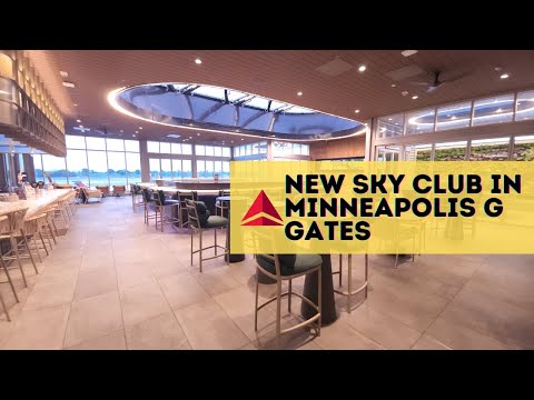 New Delta Sky Club Minneapolis | MSP Delta SkyClub Gate G