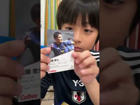 サッカー⚽️日本代表ポテトチップス開封② まりちゃんいずちゃんチャンネル　#shorts