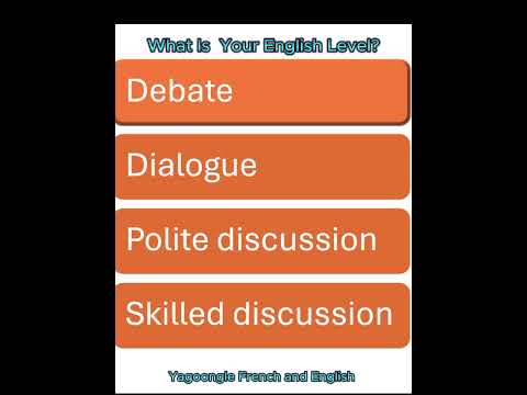 What Is  Your English Level #debate #readingskills #shorts