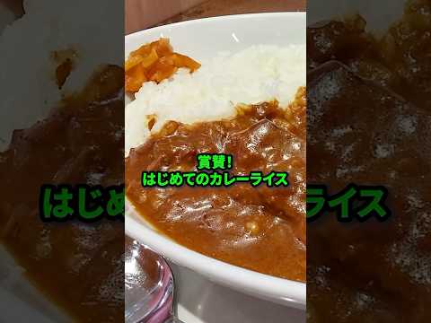 【初来日】はじめて日本のカレーライスを食べたイギリス人が賞賛！#日本食 #海外の反応 #カレー#shorts