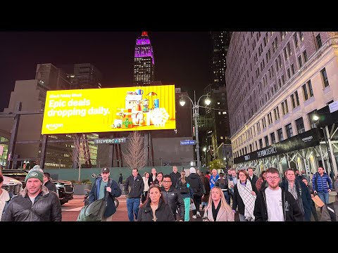 New York City LIVE  From Manhattan On Monday Evening  (25 November 2024)