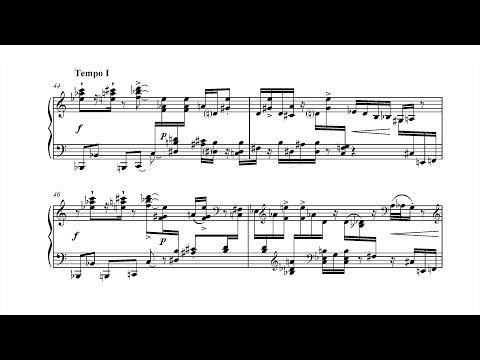 Nikolai Kapustin - Piano Sonata No. 4, Op. 60 (1991) [Score-Video]