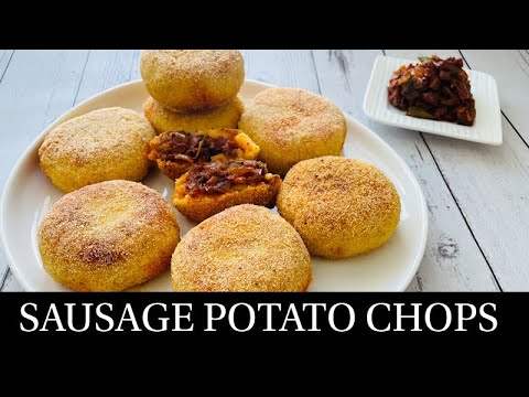 Goan Pork Sausage Potato Chops | Sausage Potato Chops | Goan Pork Recipe | Goan Recipes- By Natasha