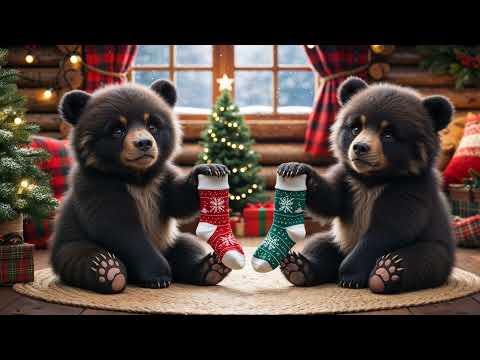 Bear Family BEEzy Christmas! #kidsvideo #animalhumor #Christmas #AI