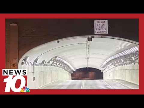 Why are there so many lights around the Rochester airport’s tunnel?